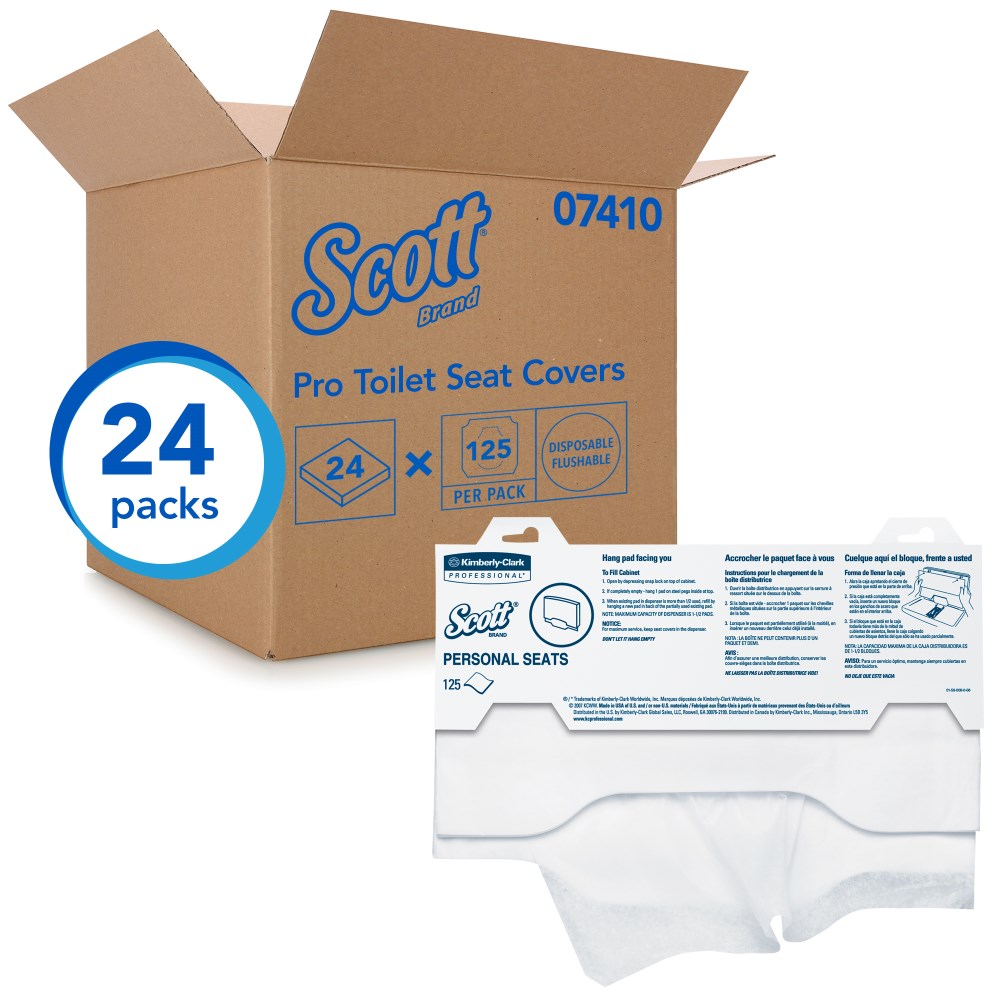 07410 Kimberly Clark® Scott® Toilet Seat Covers (3000ct)